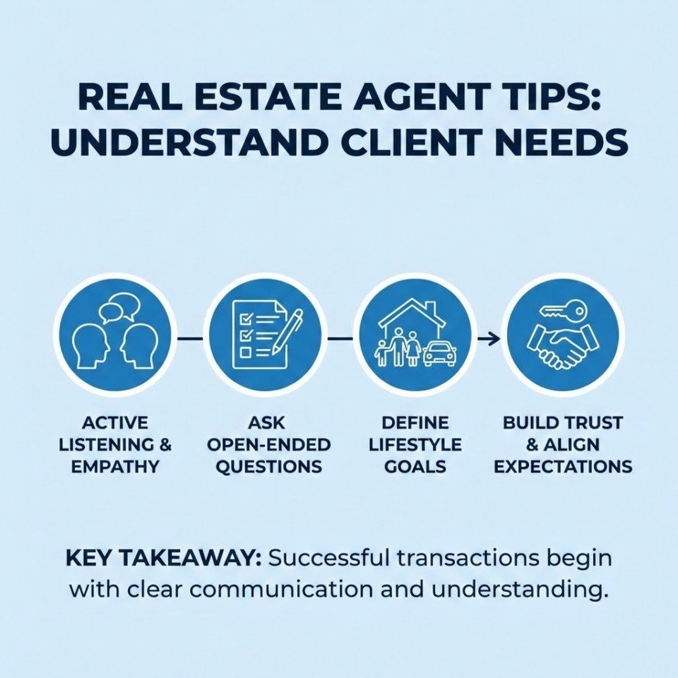 Real Estate Agent Tips - Understand Client Needs