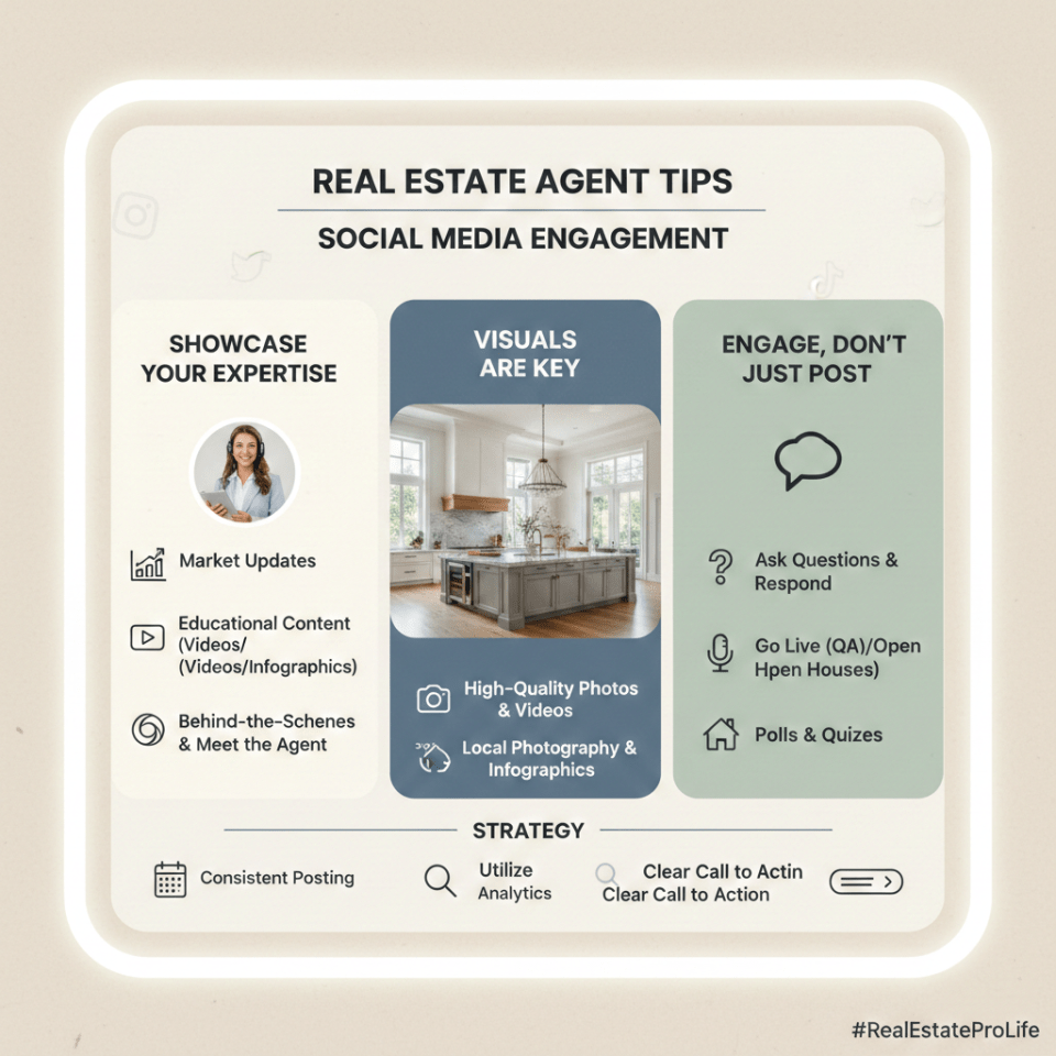 Real Estate Agent Tips - Social Media Engagement