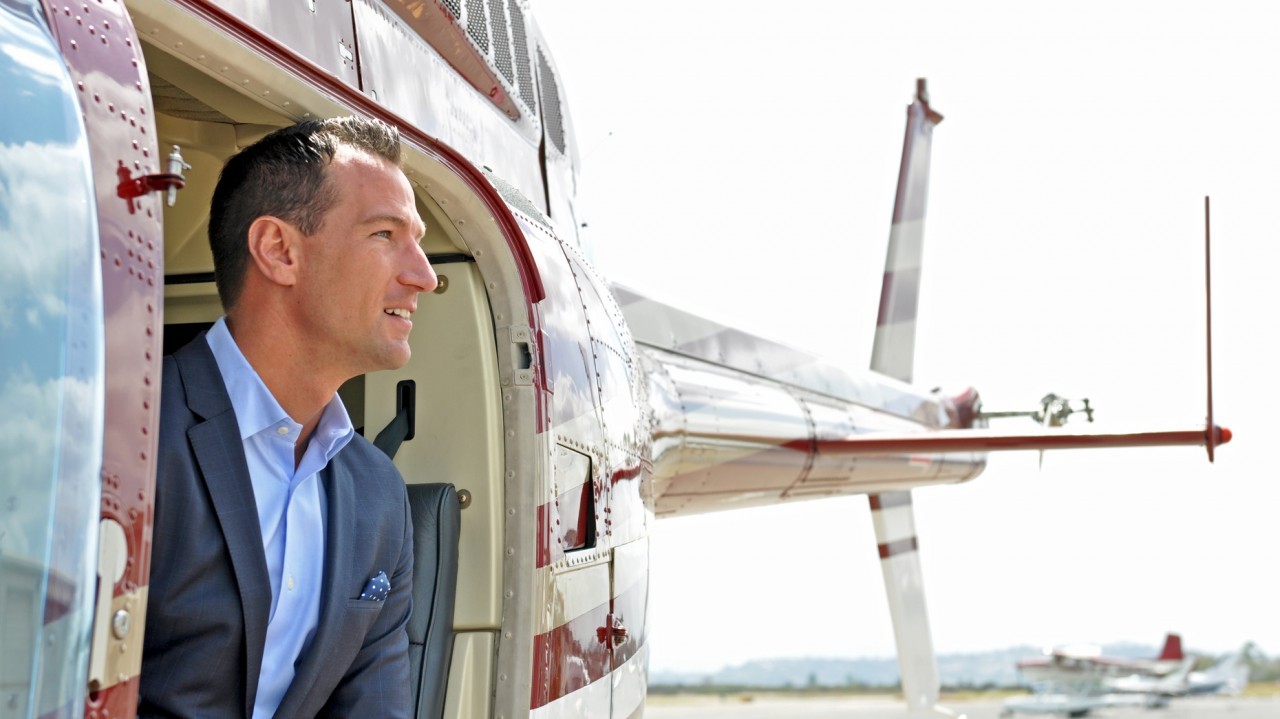 Real estate at 10,000 feet? For luxury agents, helicopters allow work to continue